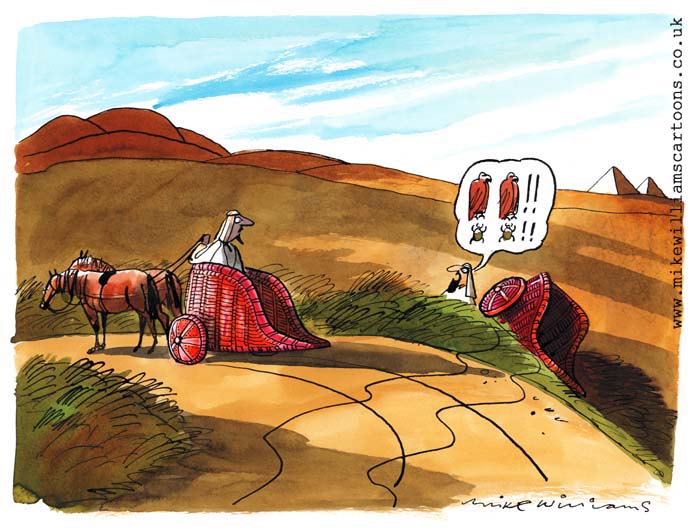 Egyptian Road Rage cartoon by Mike Williams